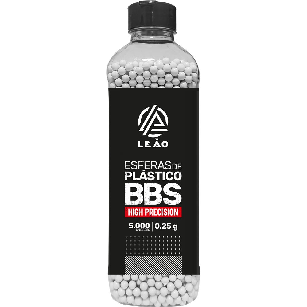 Esfera Airsoft BBs Leão 0.25g 6mm - Pote 5000un